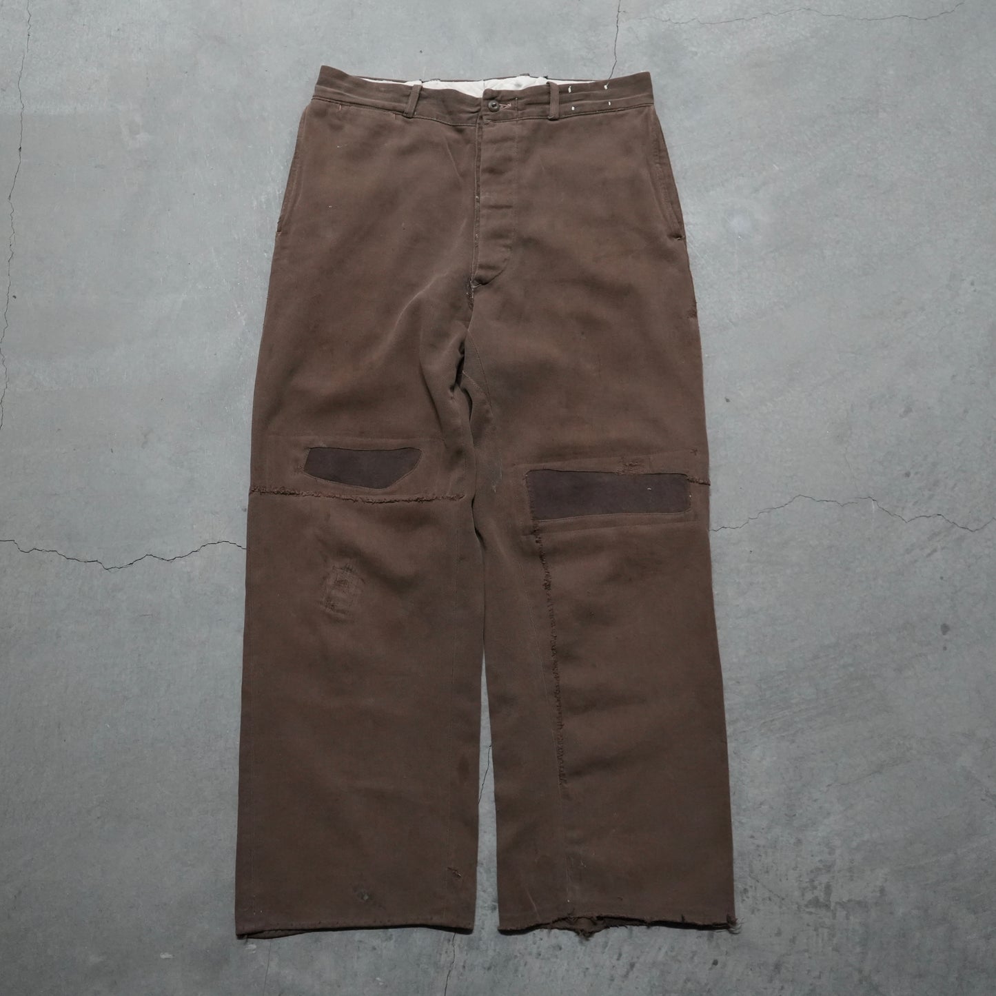 40s cotton whipcord chinos