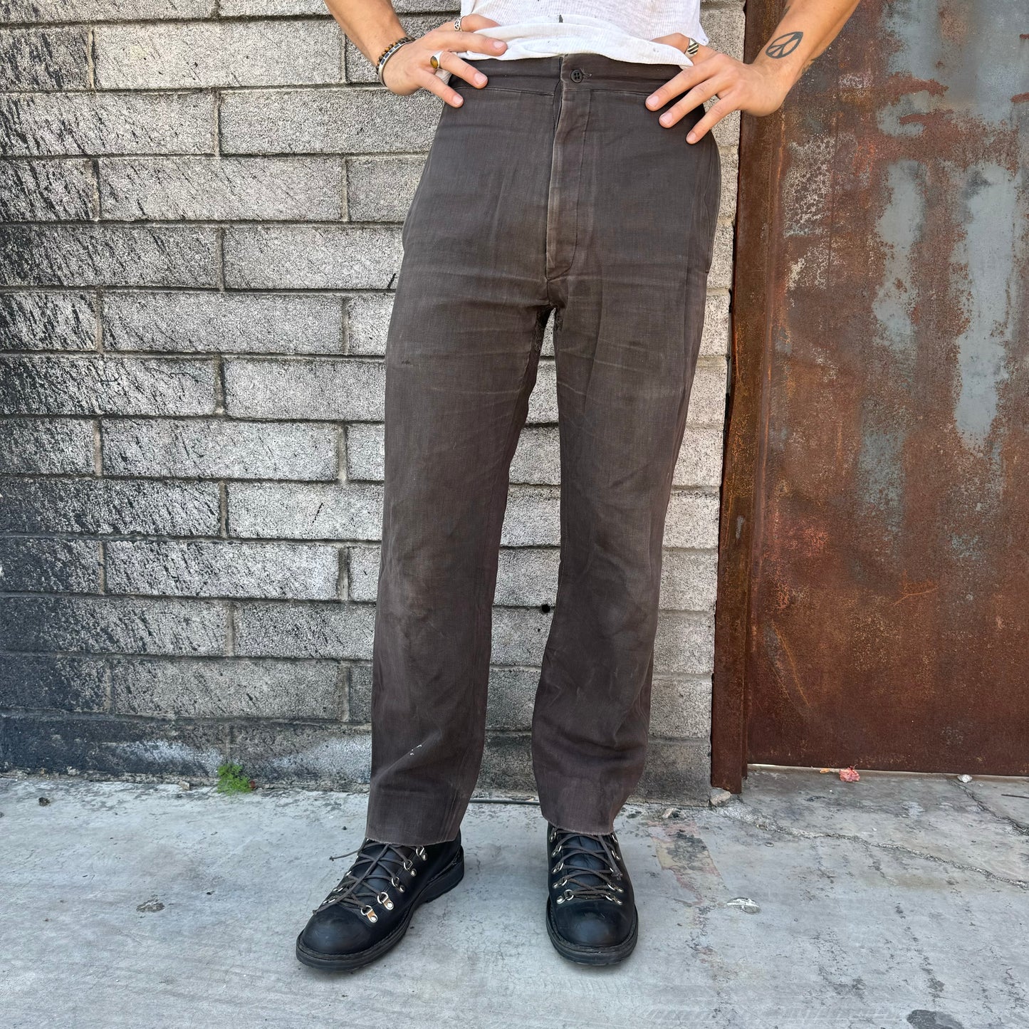 French Workwear Buckleback Trousers