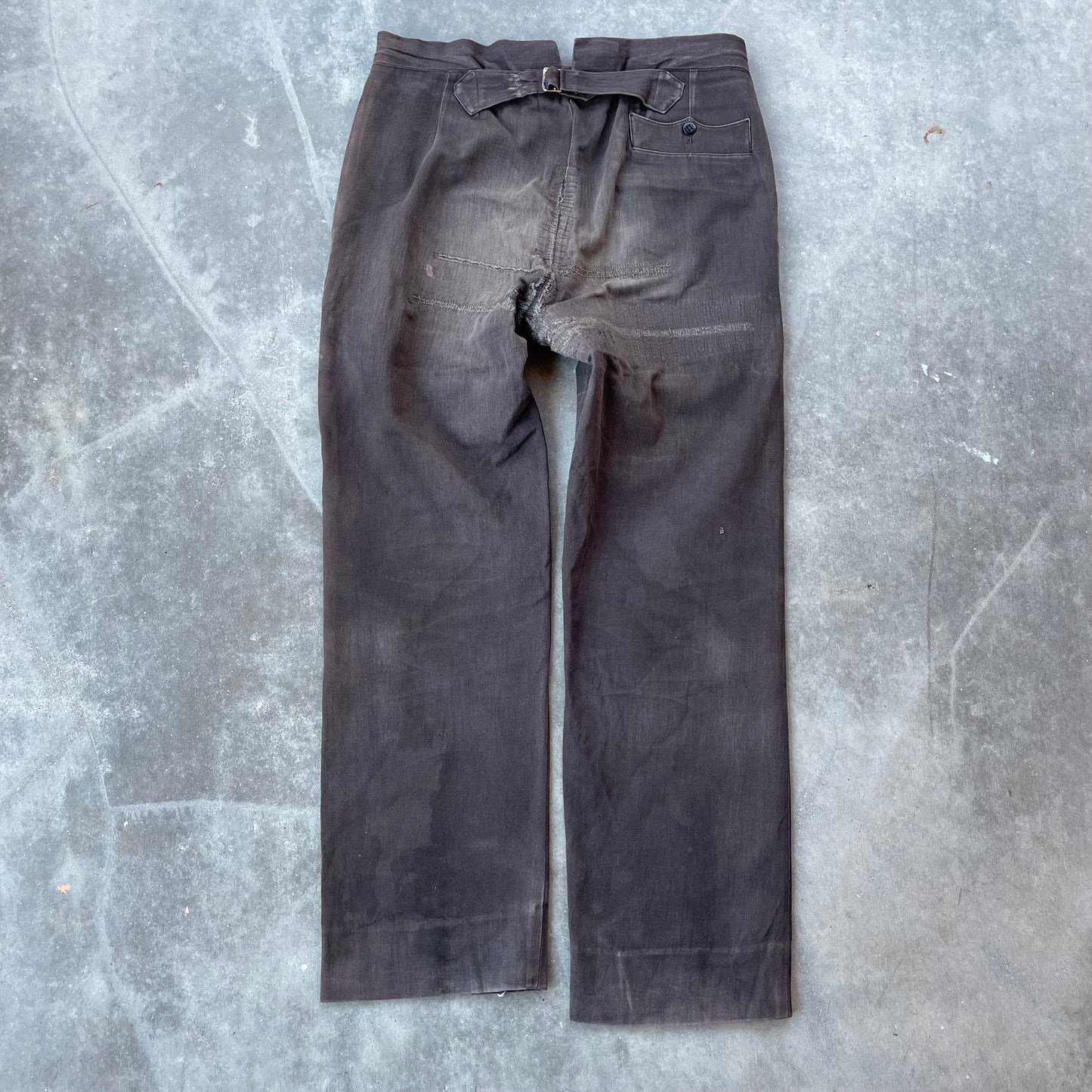 French Workwear Buckleback Trousers