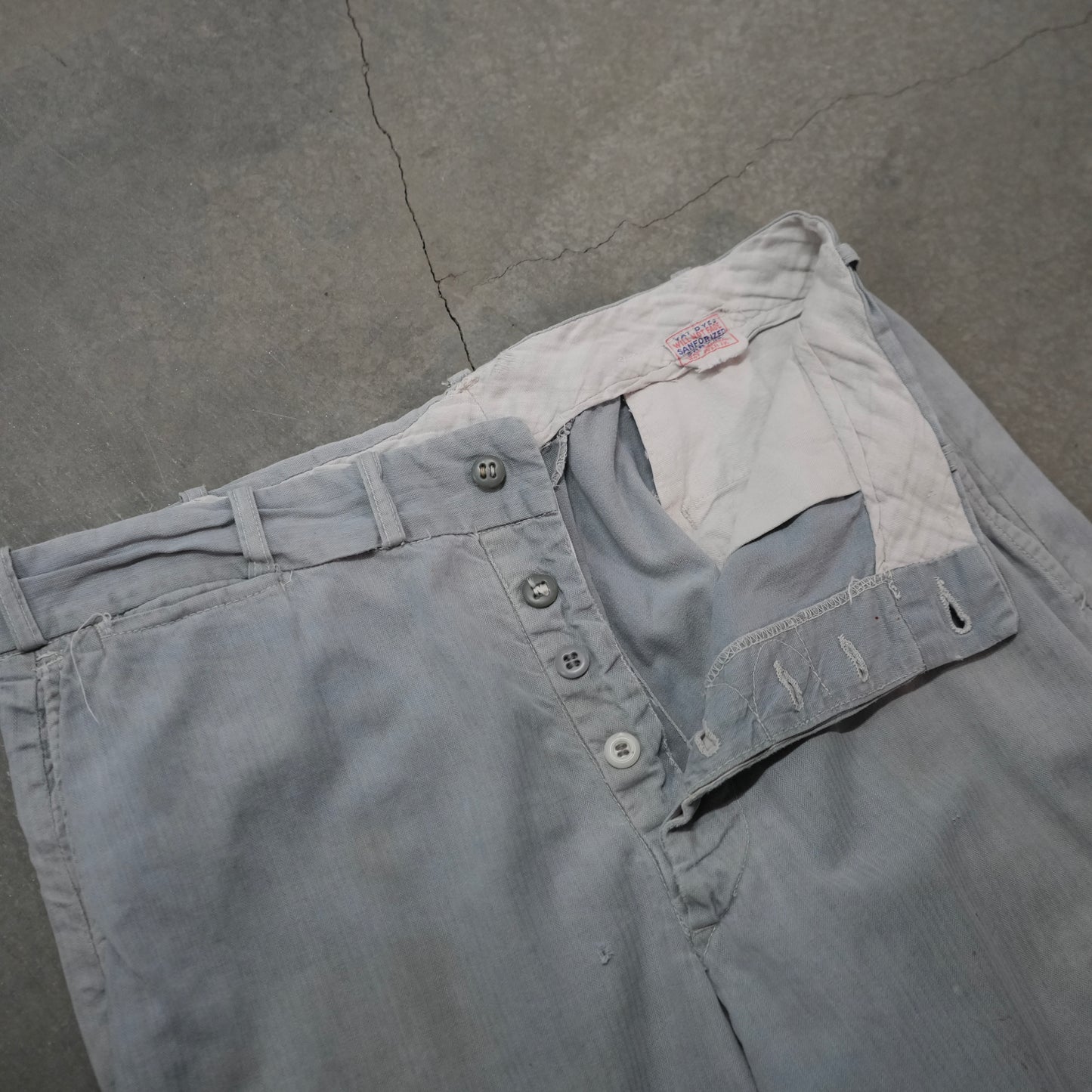 40s light blue hbt chinos