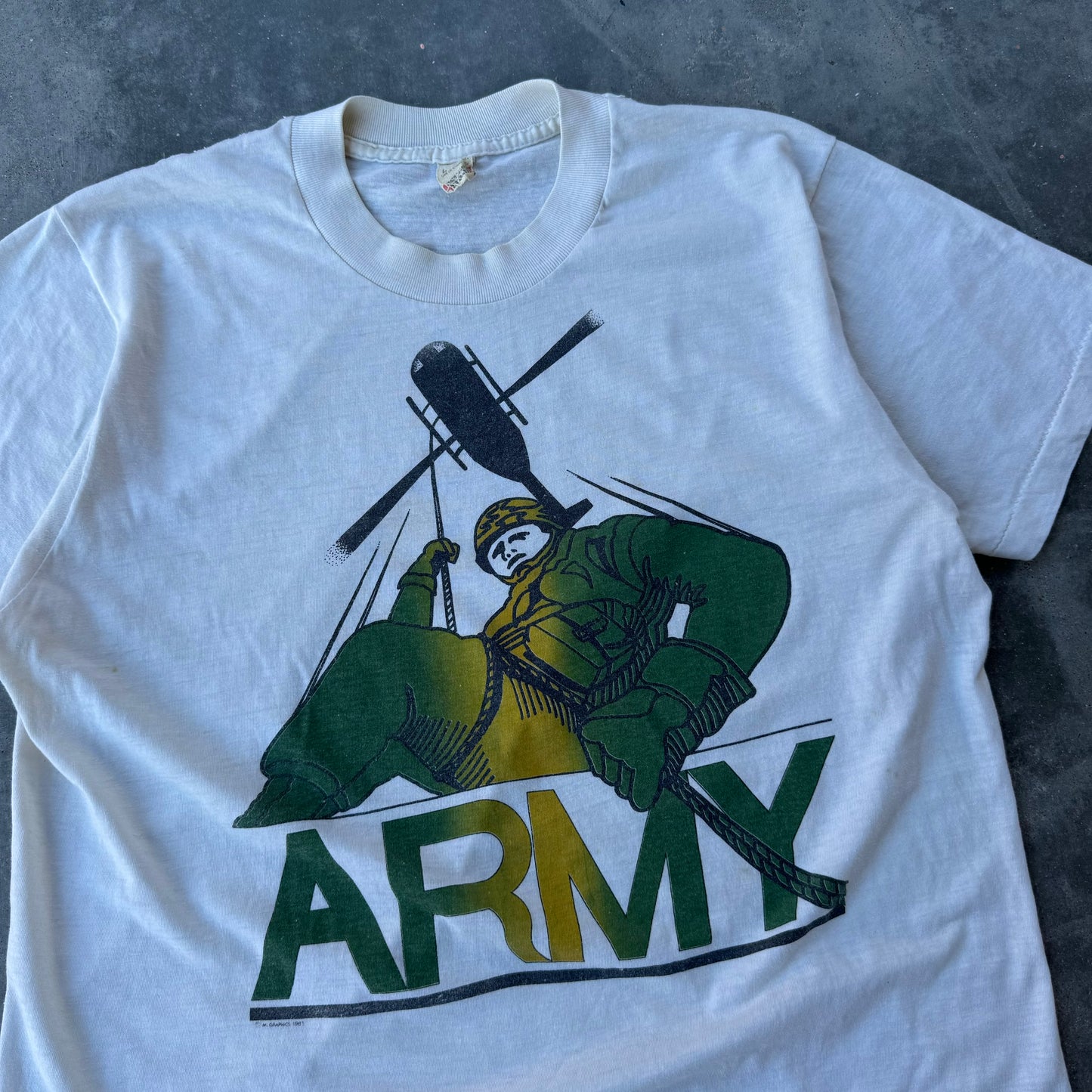 80s army tee