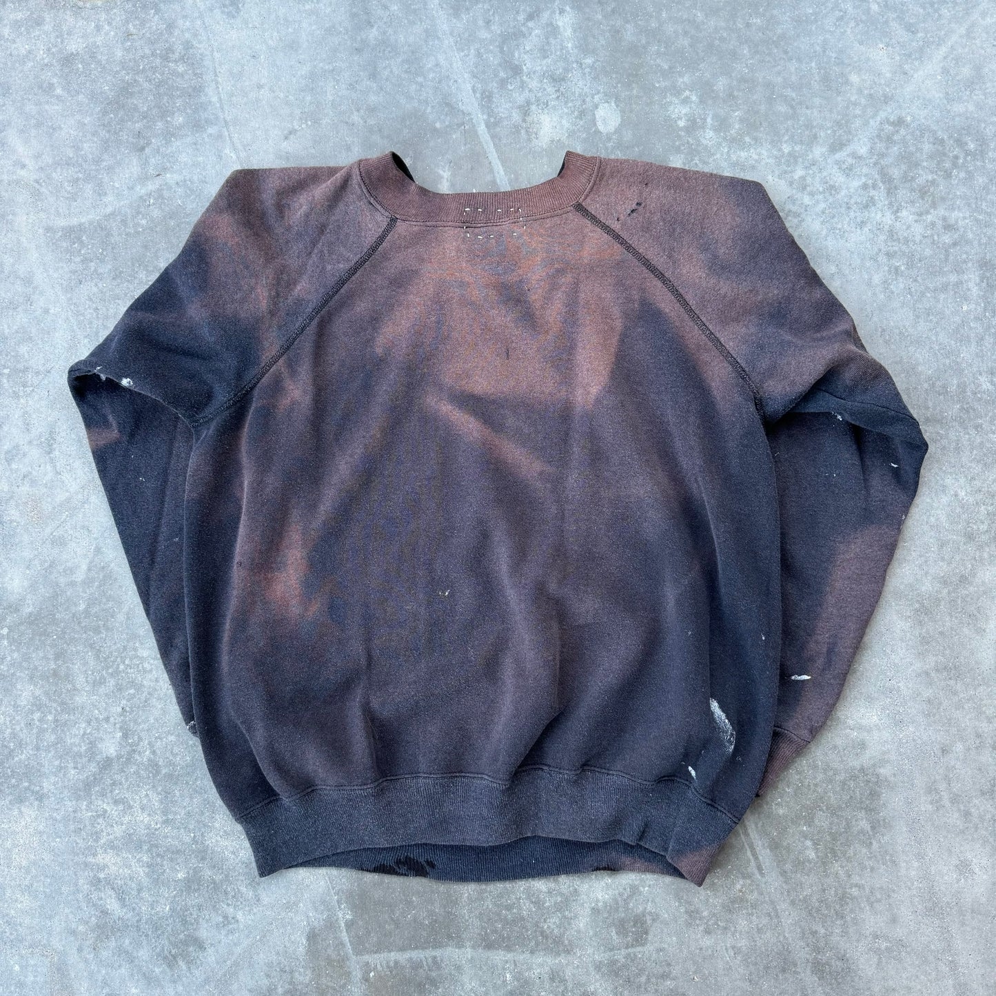 sun faded cotton cowboy crewneck