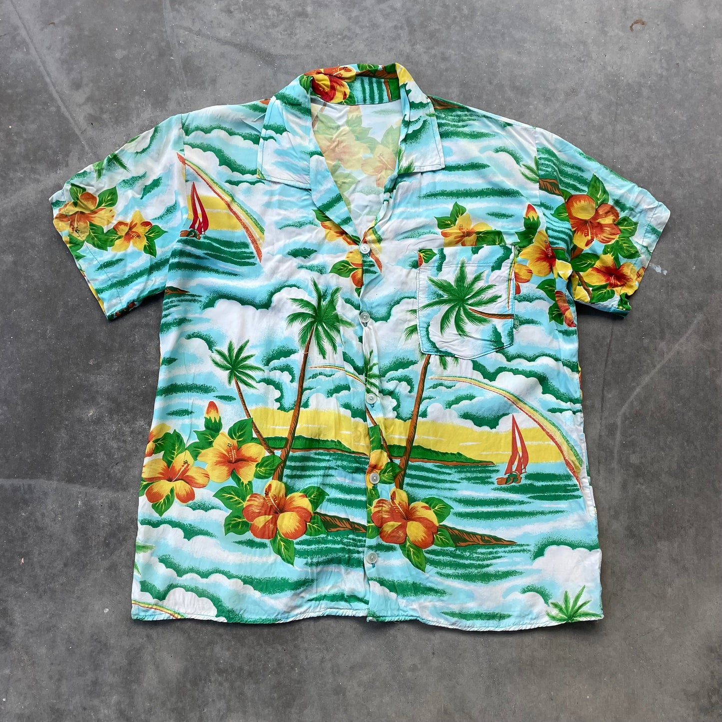 60’s Silk/Rayon Hawaiian Shirt