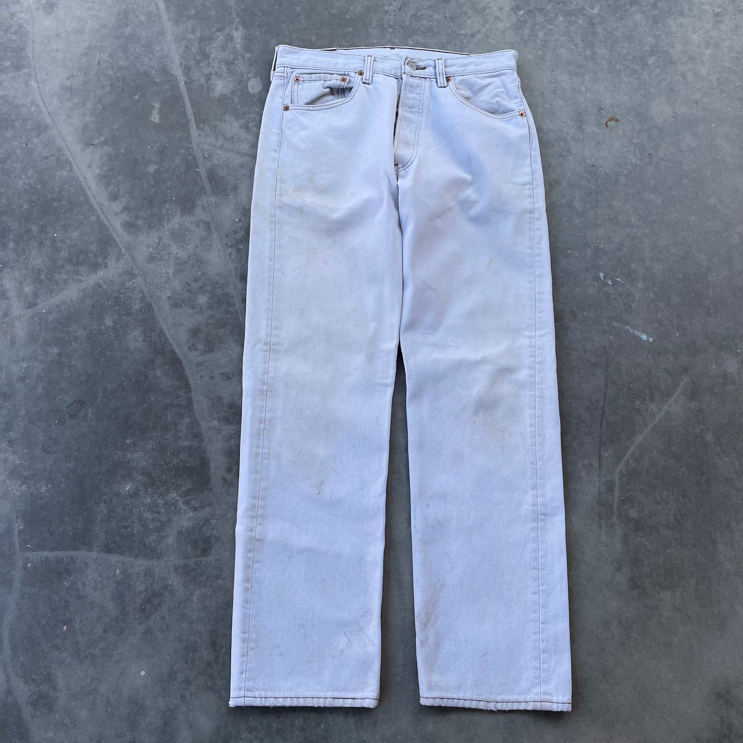 Levi’s Off White 501 Denim Jeans 1990’s