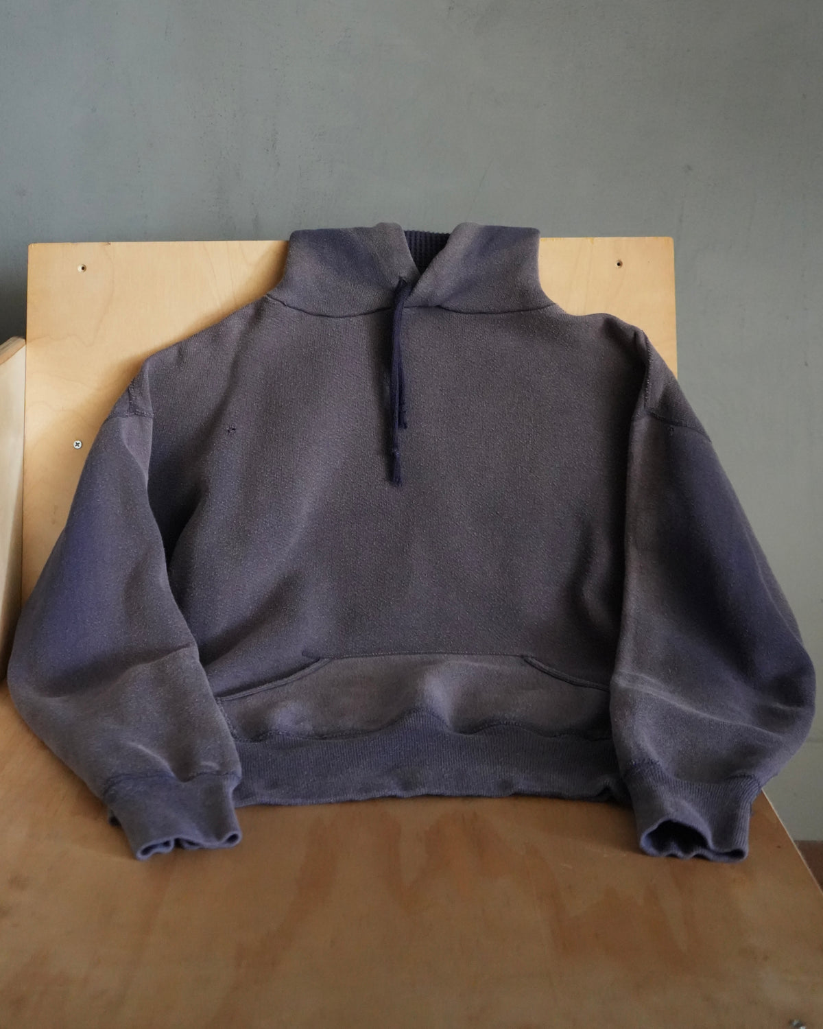 60s Faded Blue Hoodie