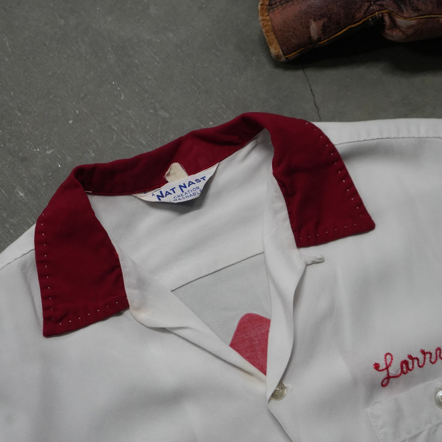 60s rayon bowling shirt