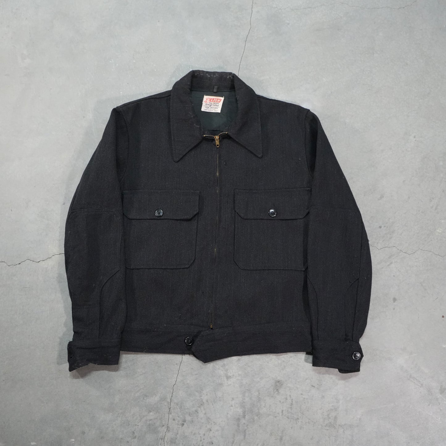 50s black two pocket jacket