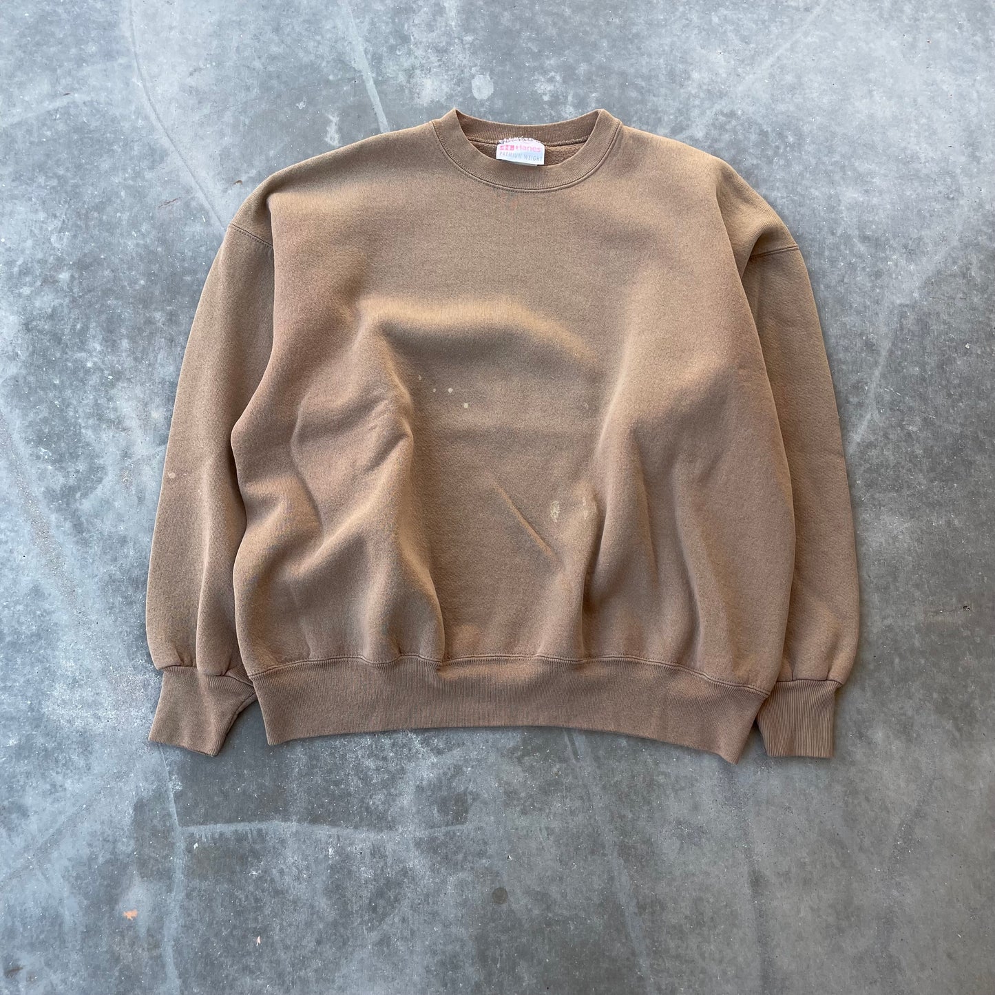 90’s Neutral Brown Blank Sweatshirt