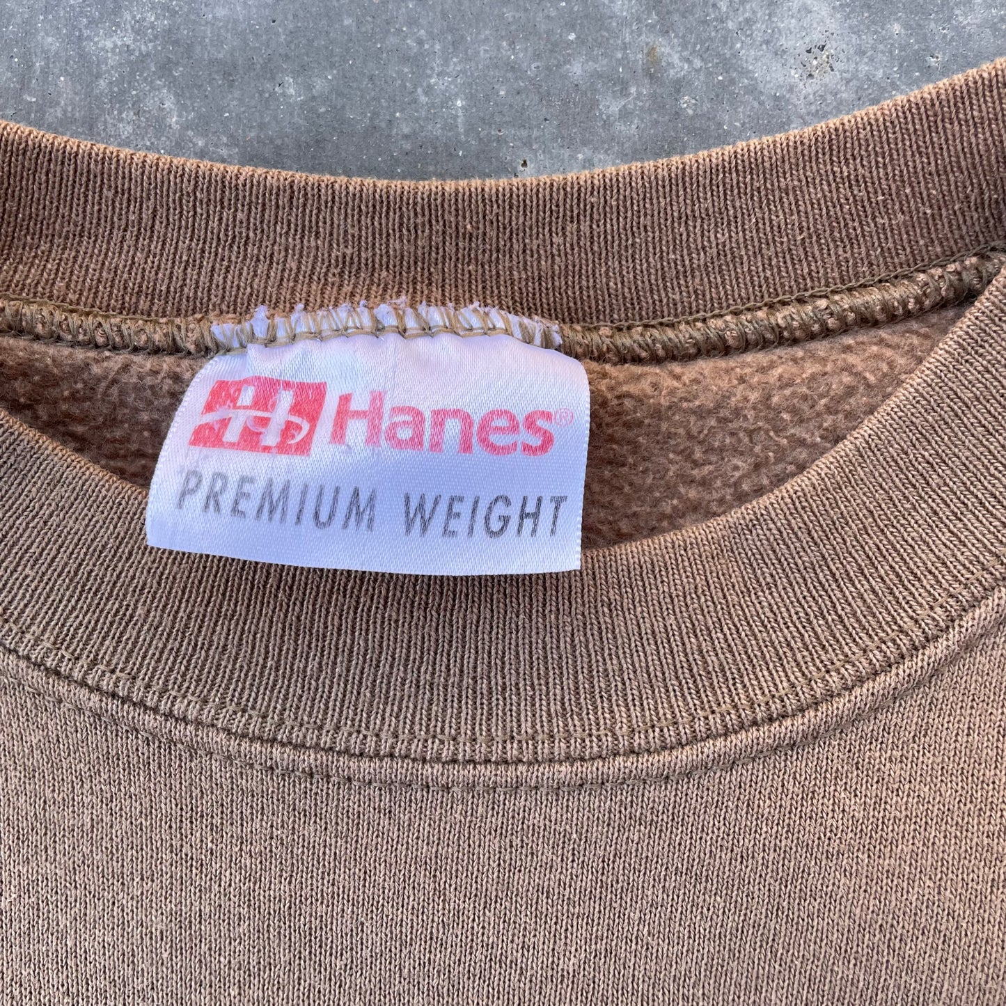 90’s Neutral Brown Blank Sweatshirt