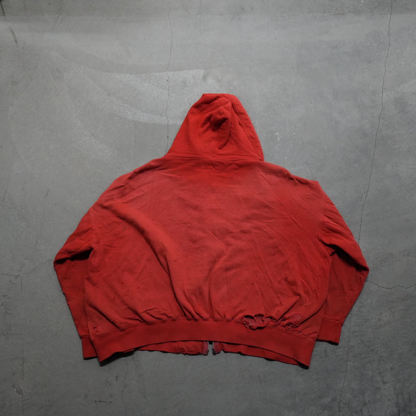 60s thrashed thermal lined zip up