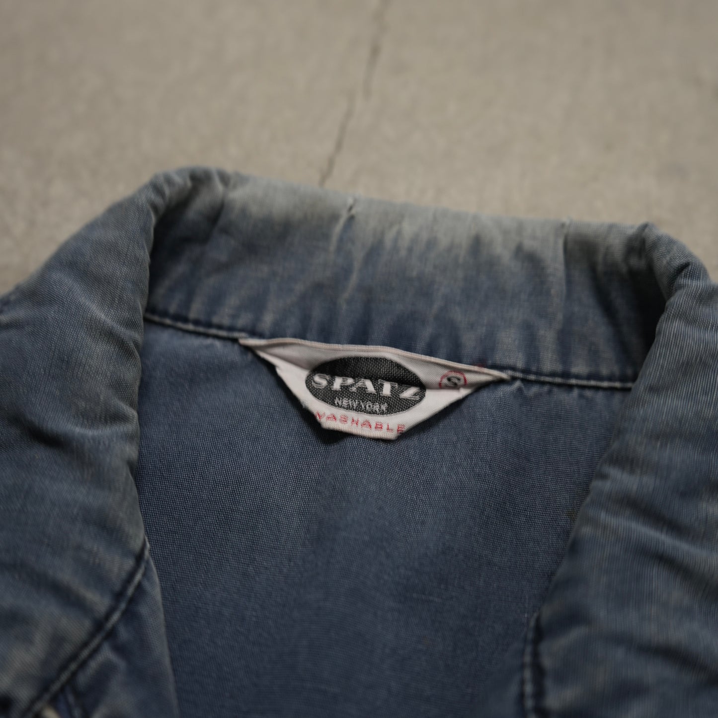60s faded blue cotton jacket