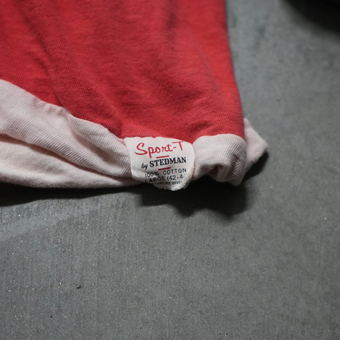 60s faded red gym tee