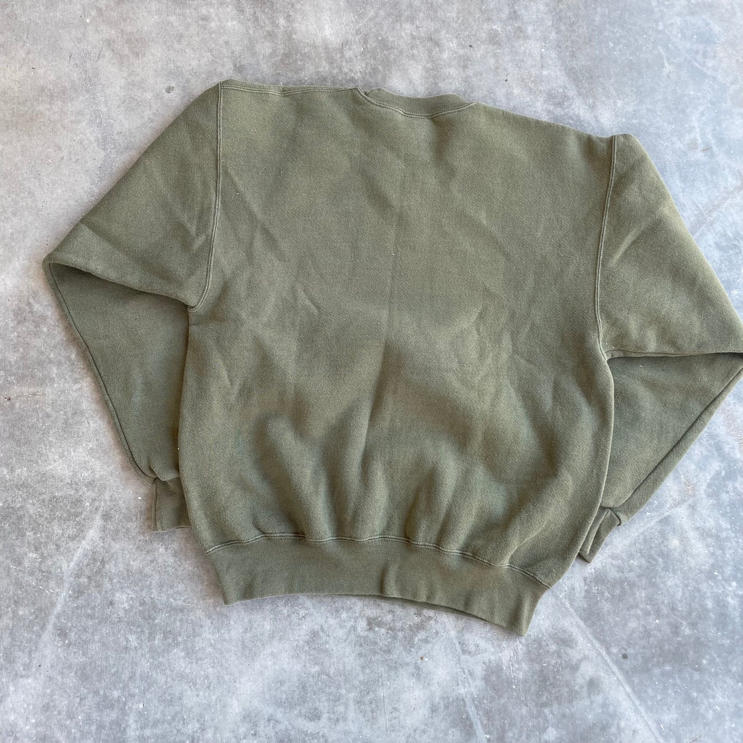 USMC Olive Green Stenciled Sweatshirt