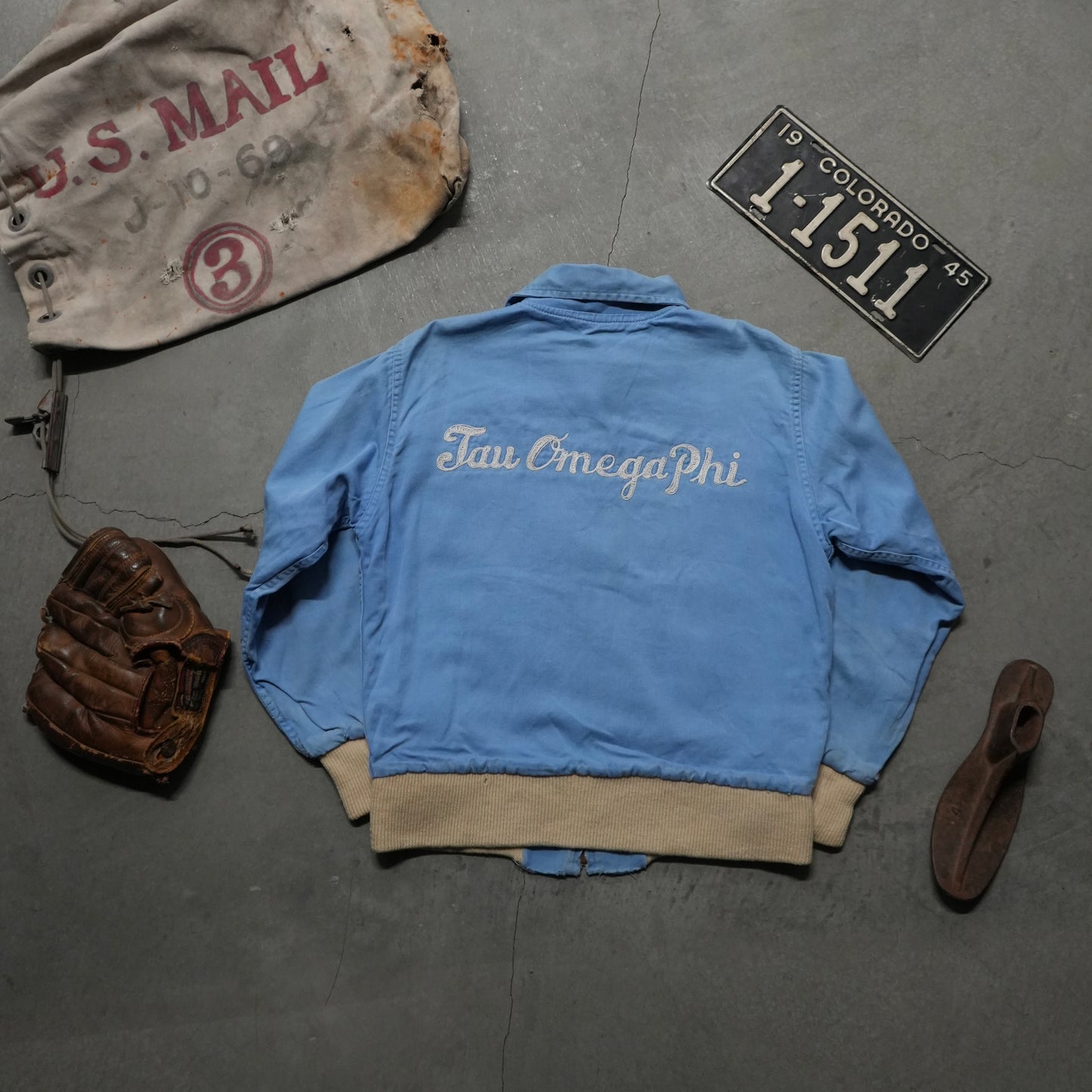 50s chainstitch fraternity jacket