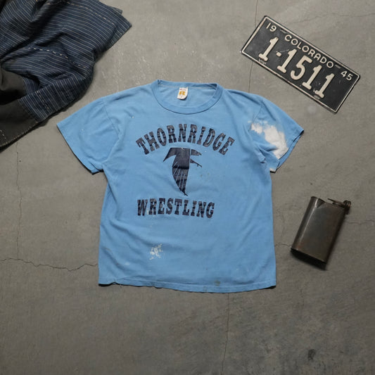 70s russell wrestling tee