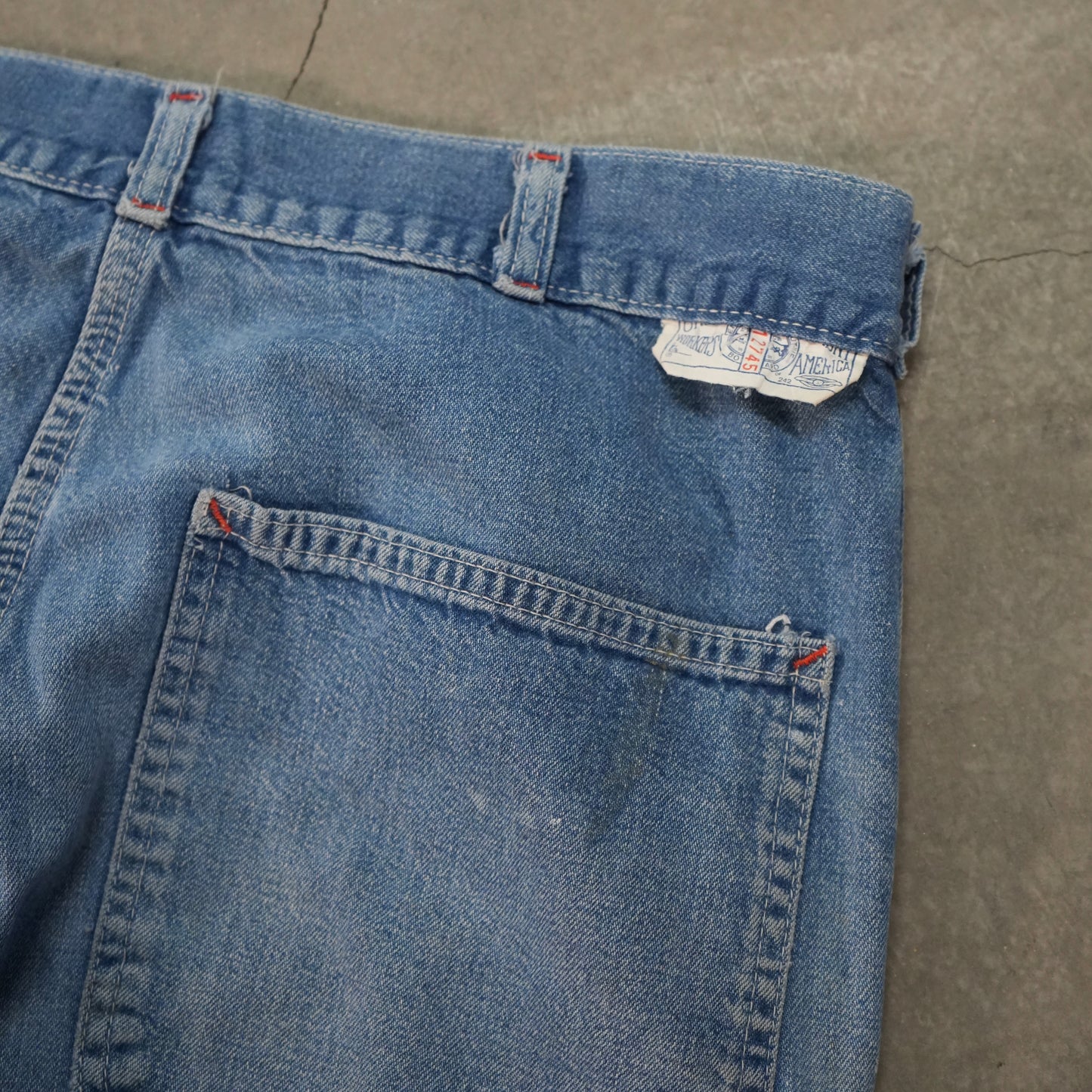 60s painted carpenter jeans