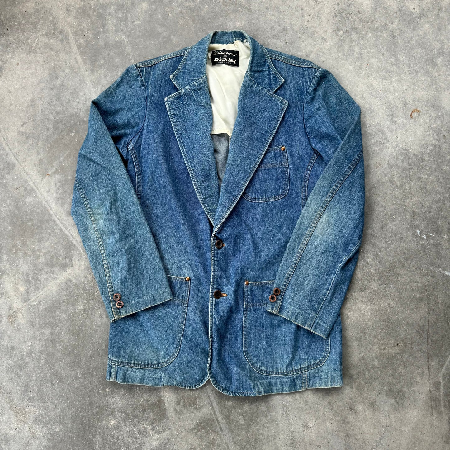 70s dickies denim suitcoat