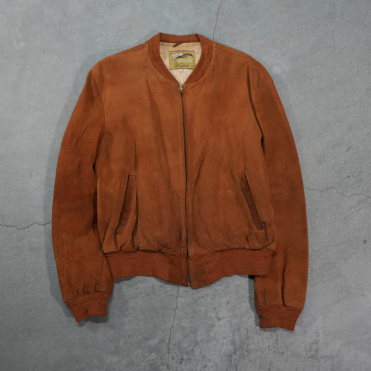 60s burnt orange suede jacket