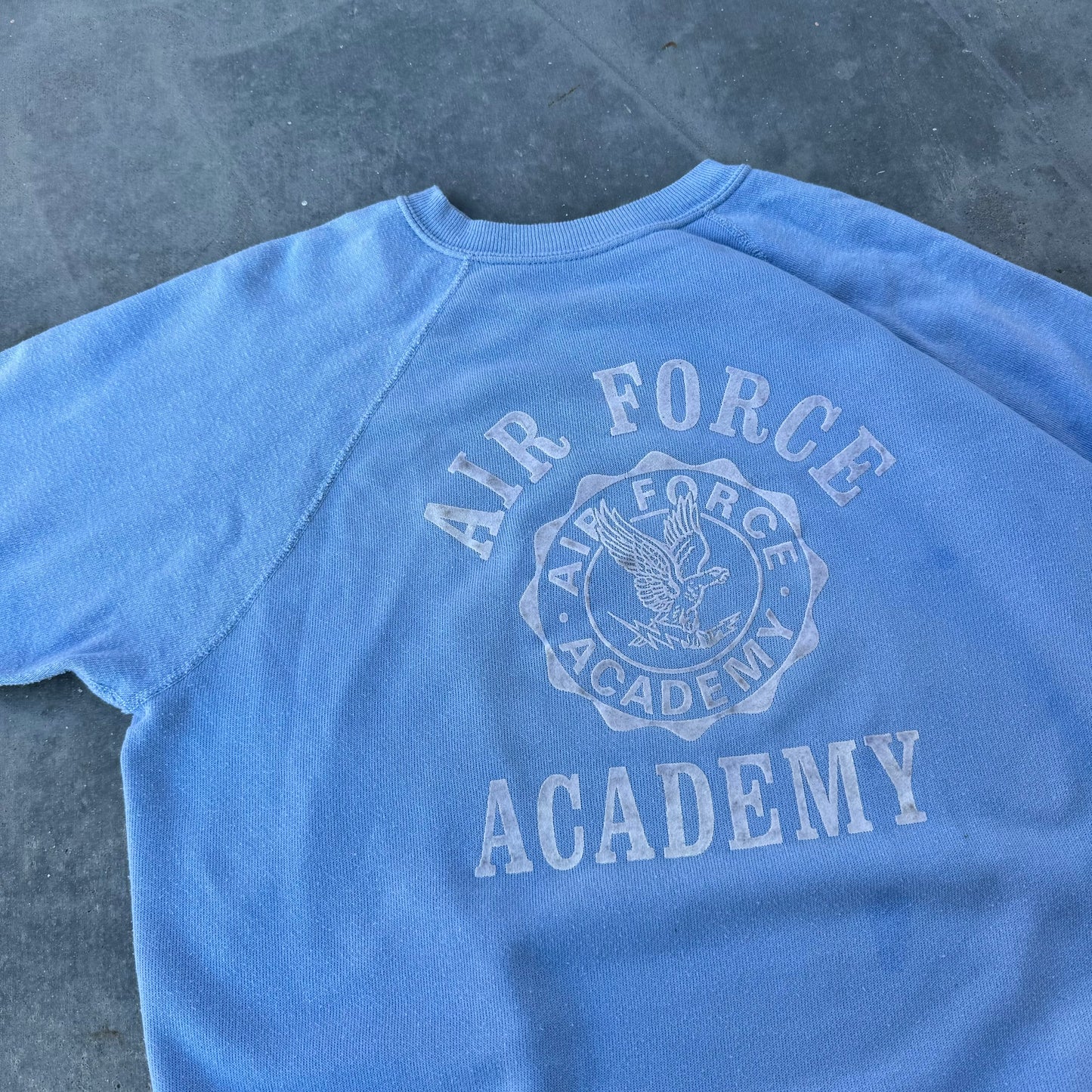 70s air force academy flock sweat