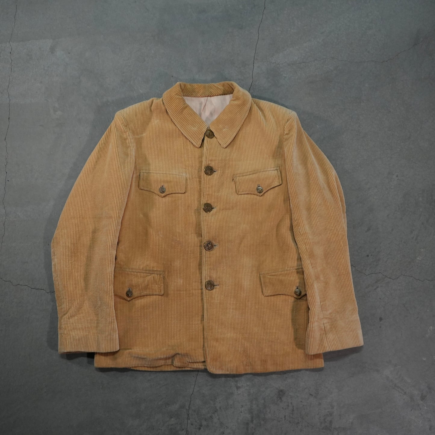 40s french corduroy hunting jacket