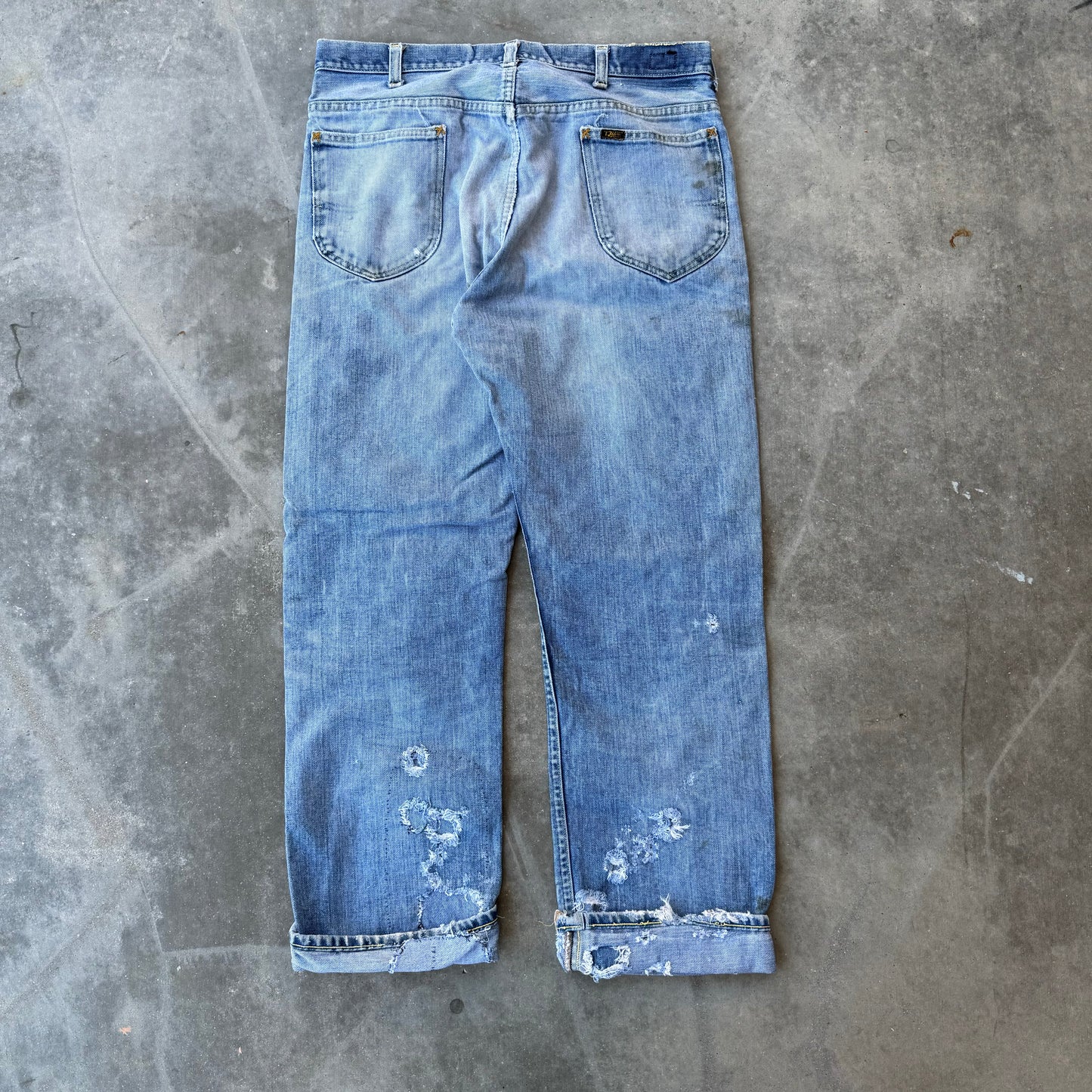 60s lee riders 1/2 selvage jeans