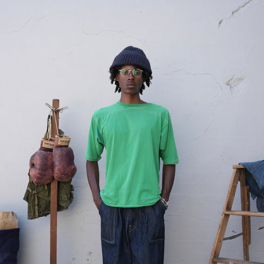 70s kelly green jersey cut tee