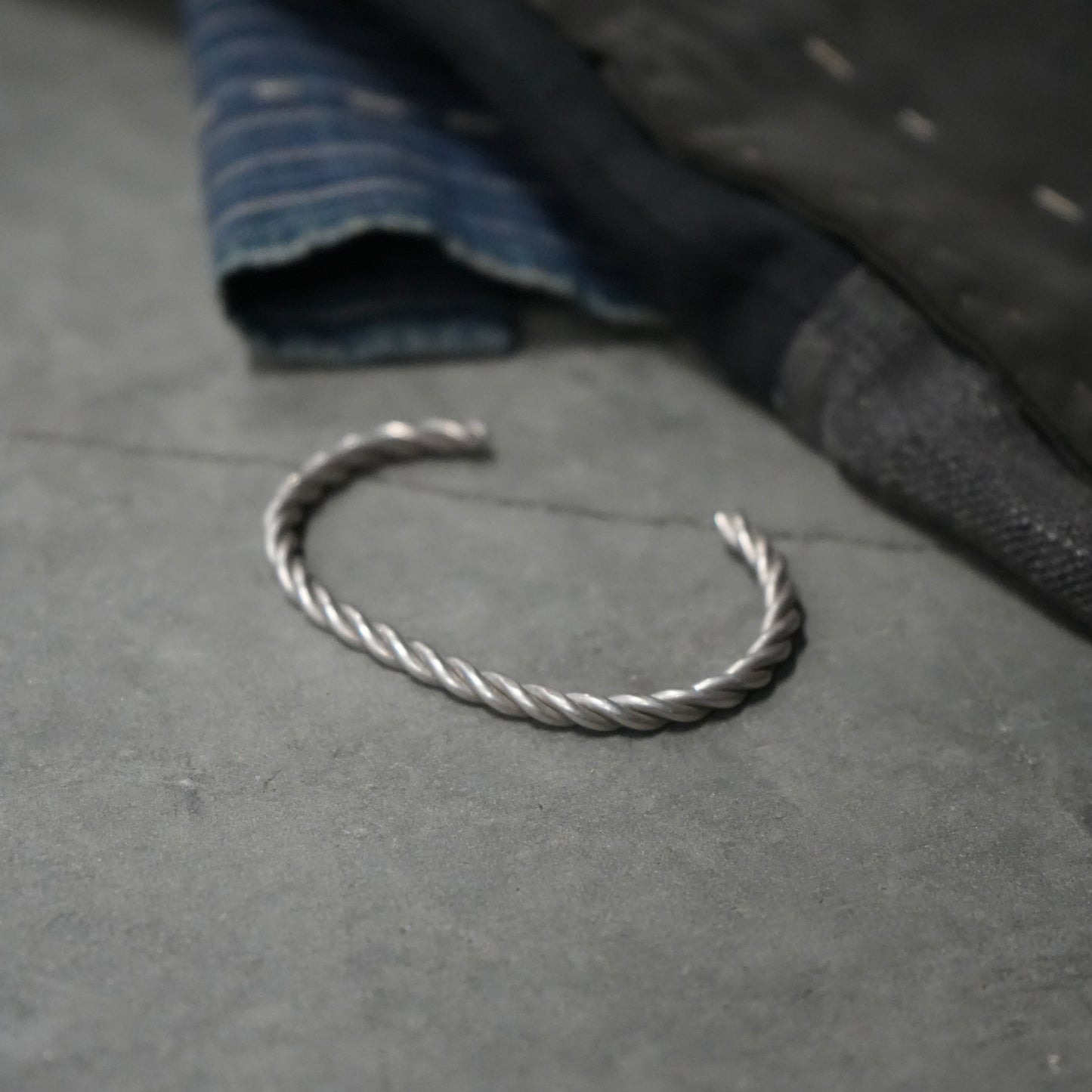 925 silver braided cuff
