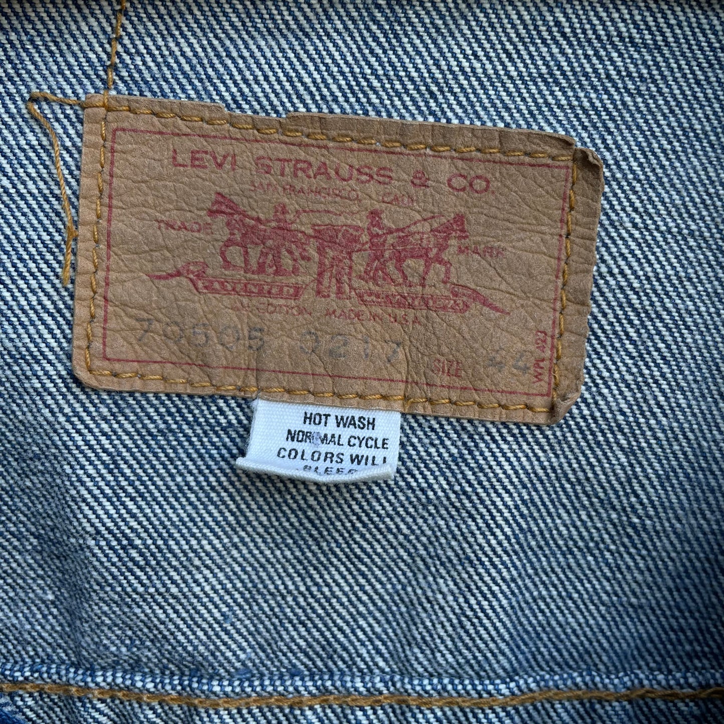 Levi’s 70505 Dark Wash Denim Jacket