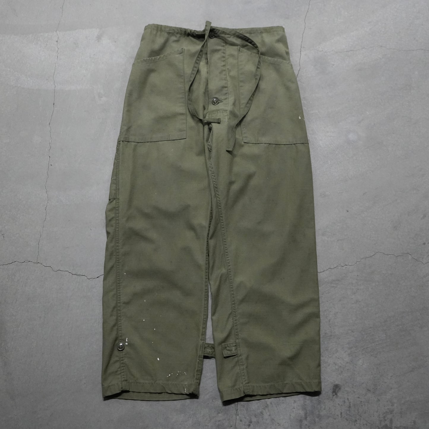 60s military coveralls converted to pants