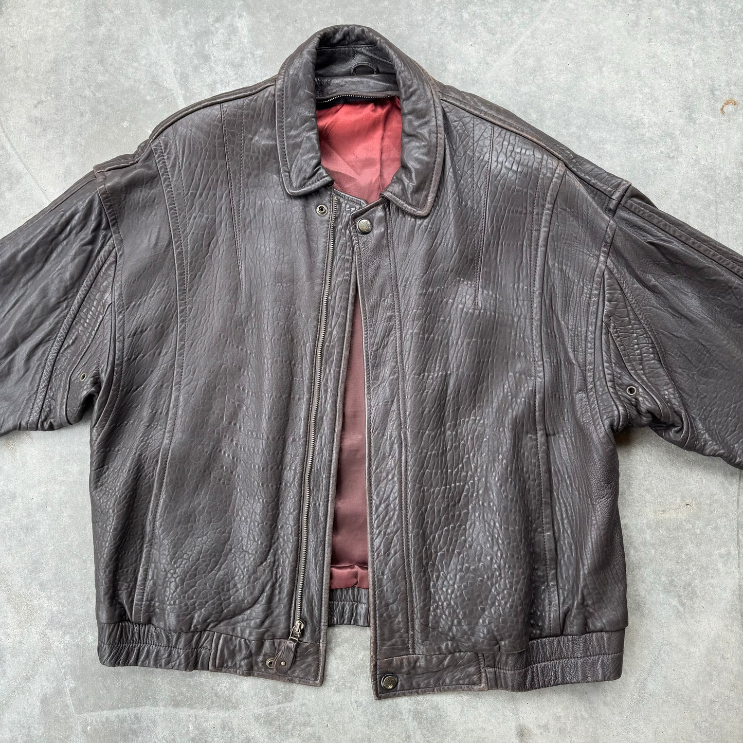 80s leather jacket