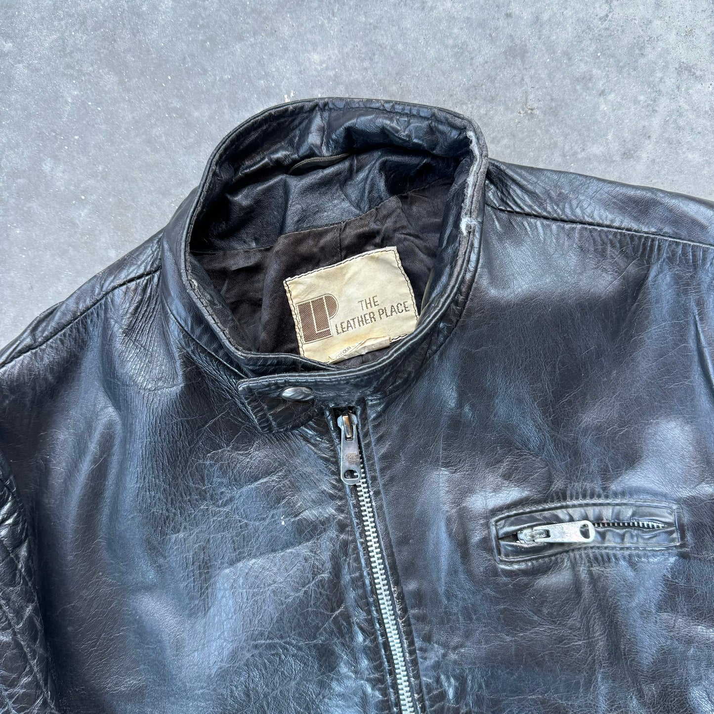 70s cropped leather jacket