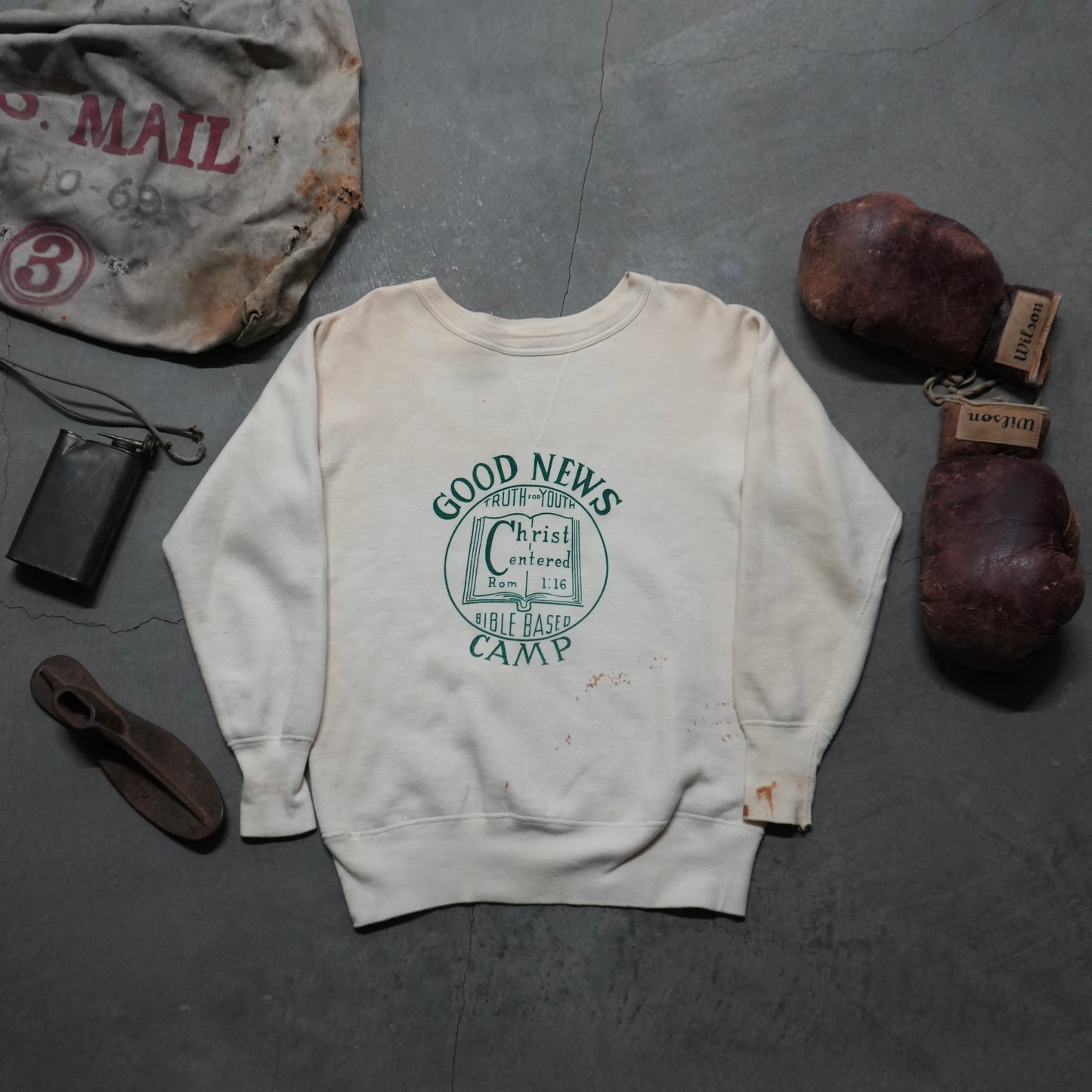 50s camp single v sweat