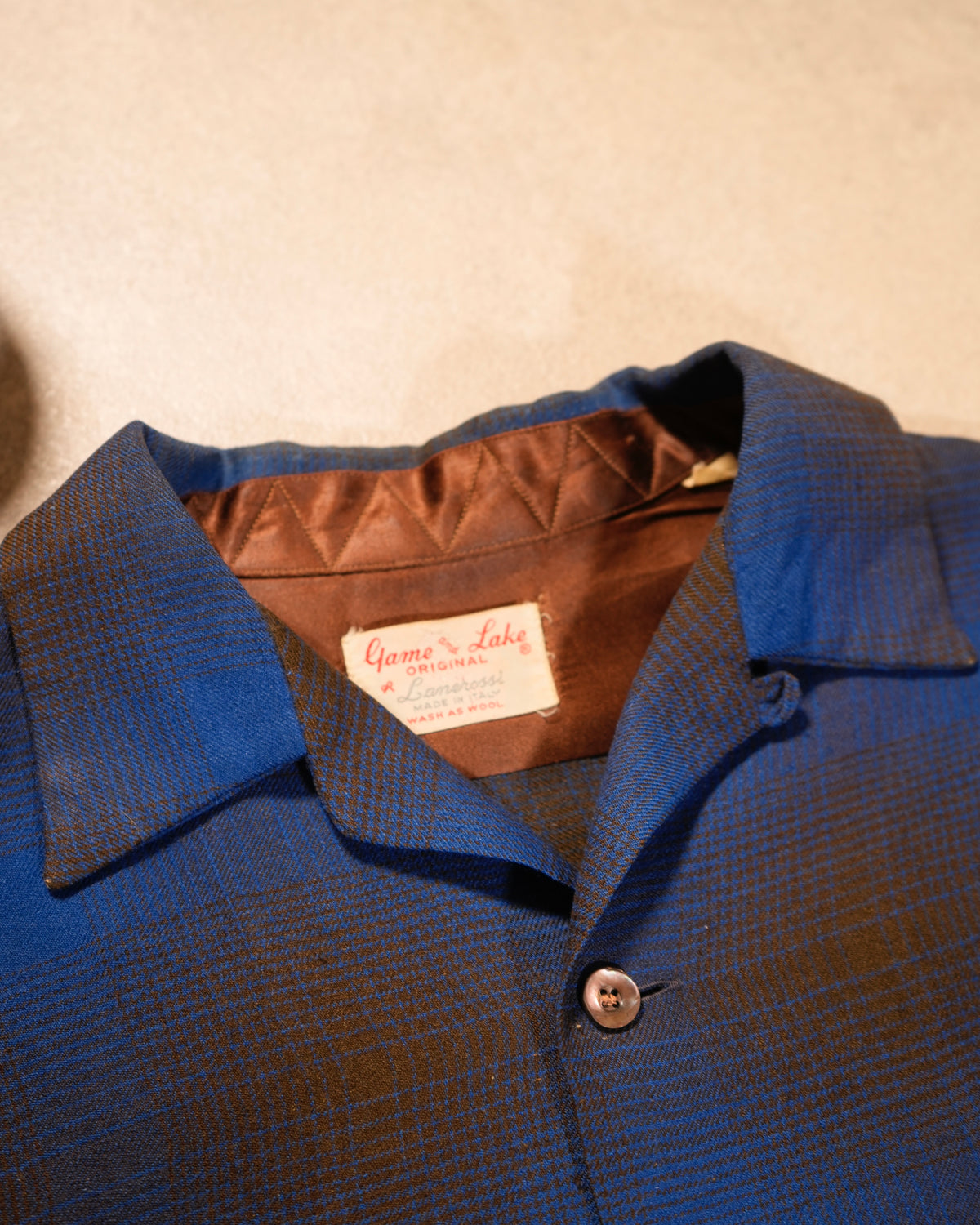 50s Wool Shadow Plaid Flannel