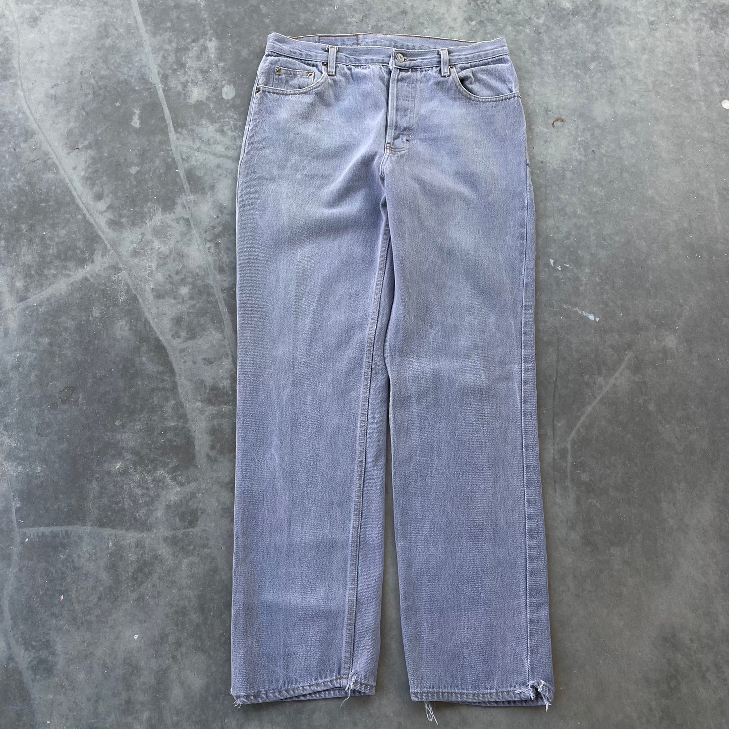 Levi’s 501 Slate Grey Denim Jeans Made in USA 1990’s