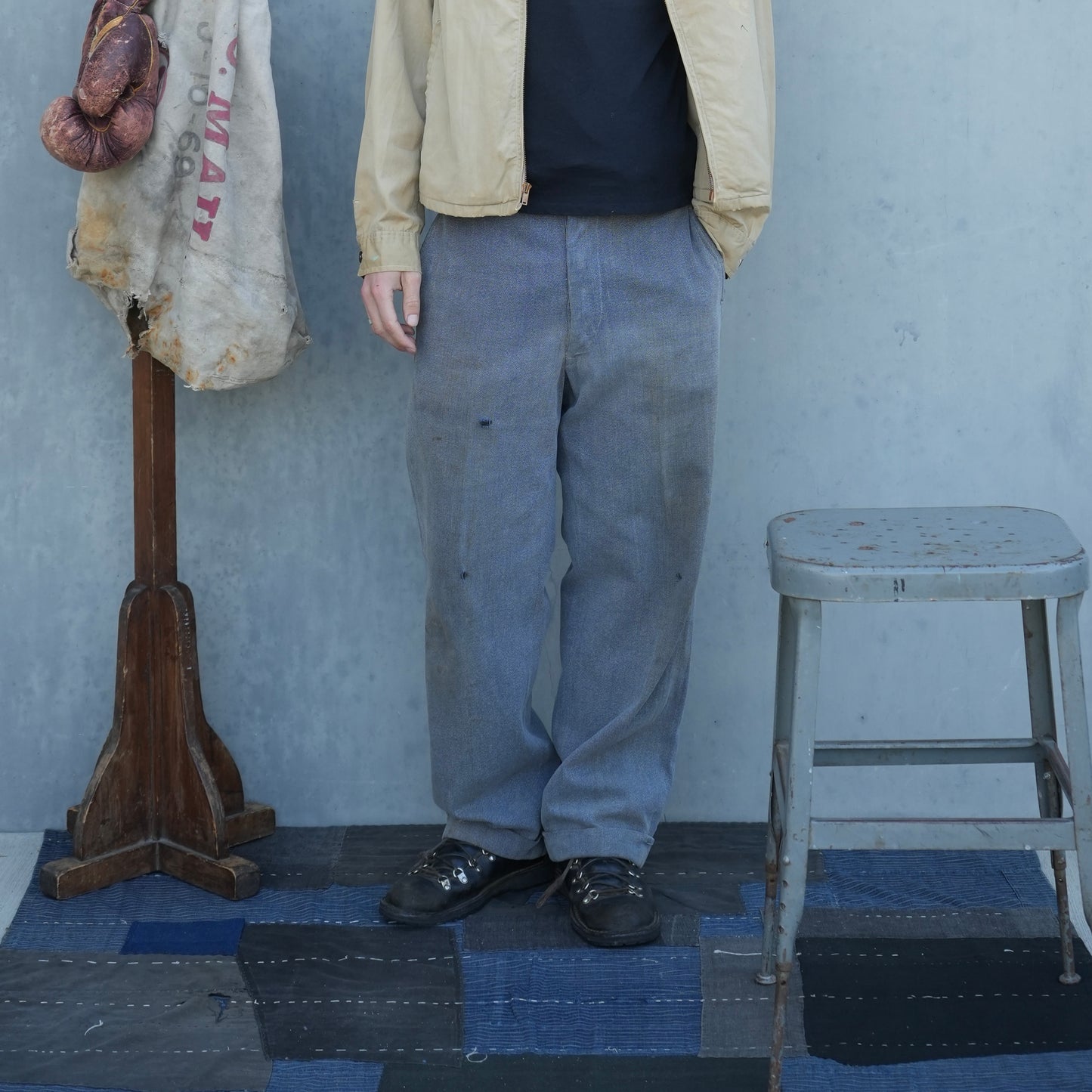 40s cotton whipcord pants