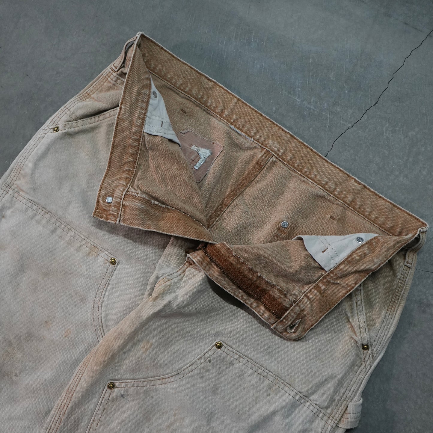 90s faded carhartt double knees