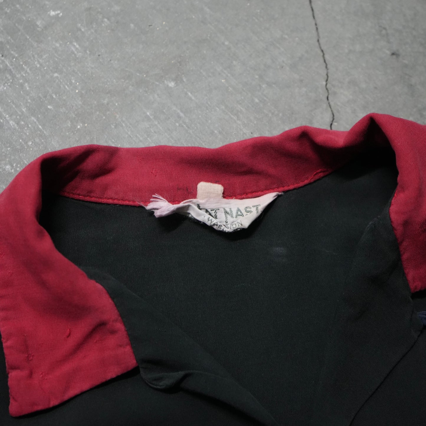 60s black label rayon bowling shirt