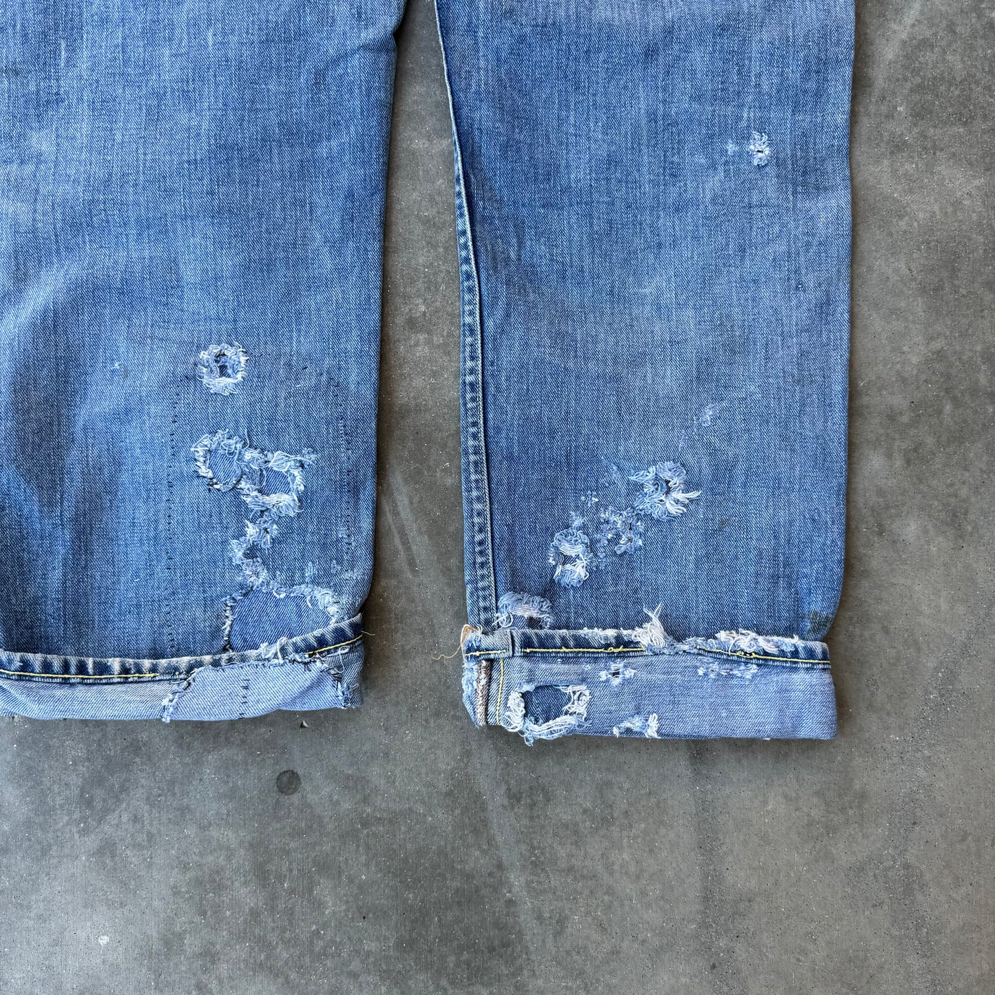 60s lee riders 1/2 selvage jeans