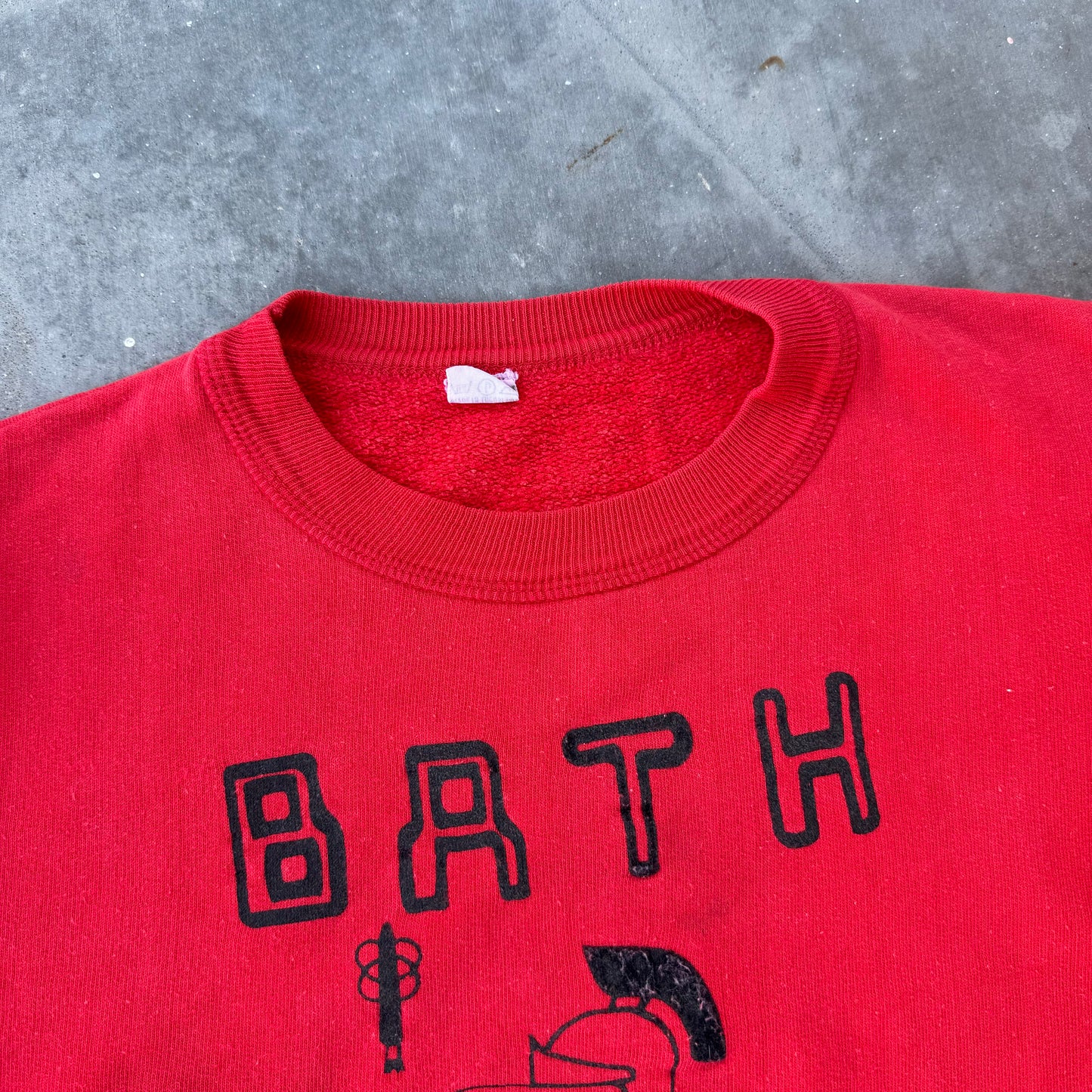 70s bath university sweat