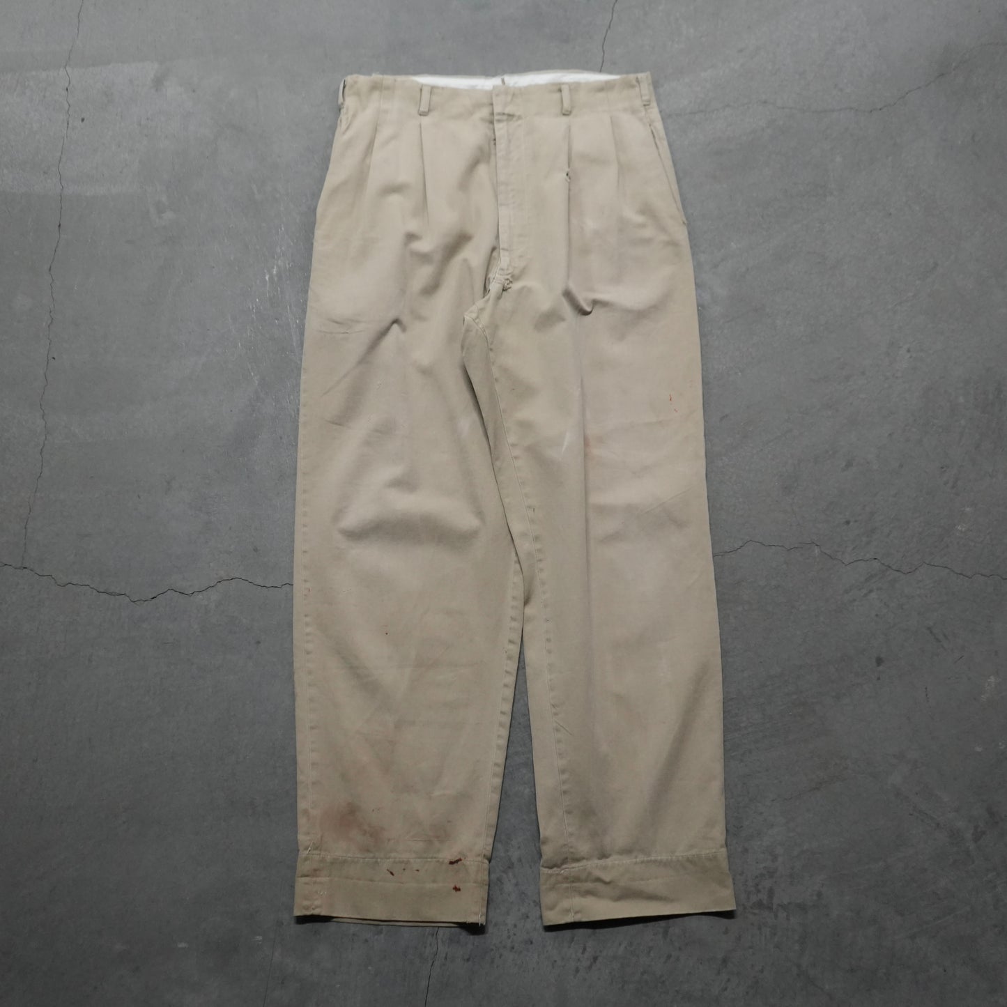 40s pleated chinos