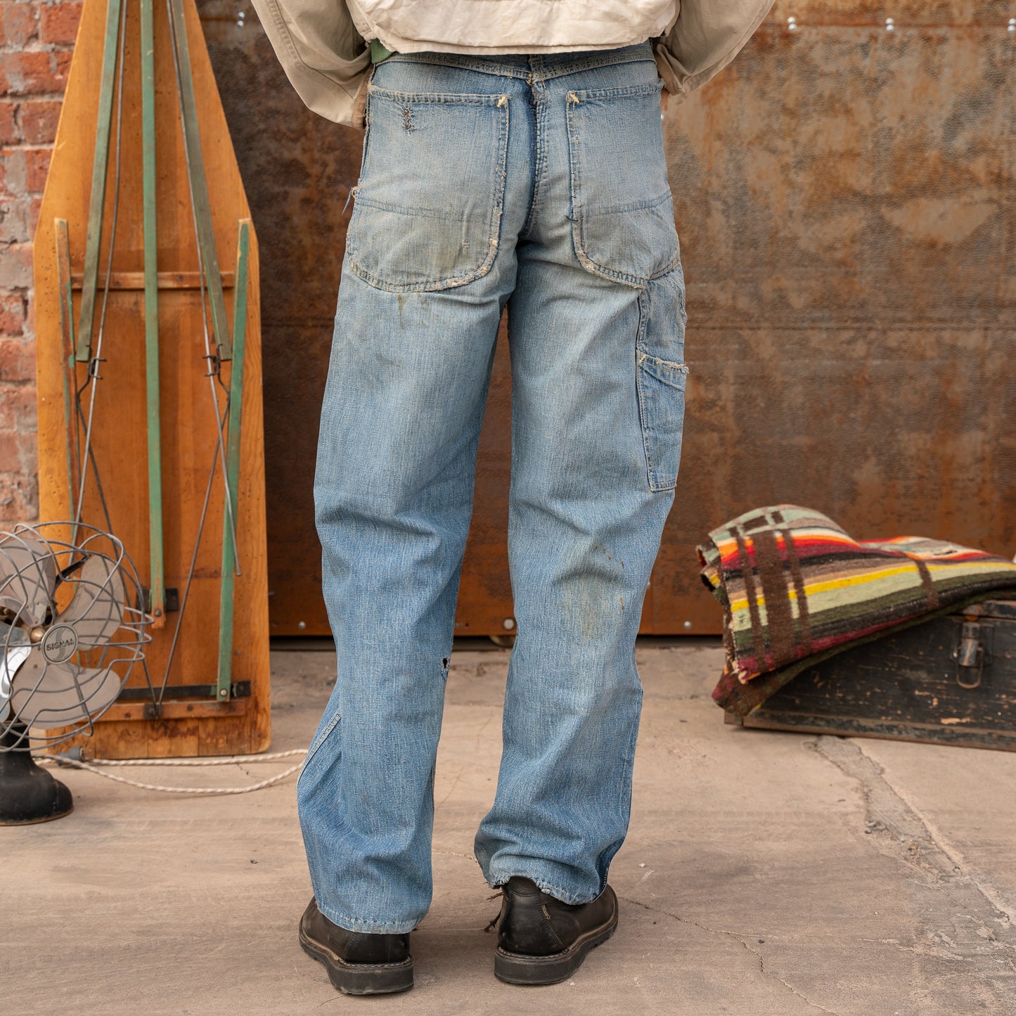 50s lee repaired carpenter jeans