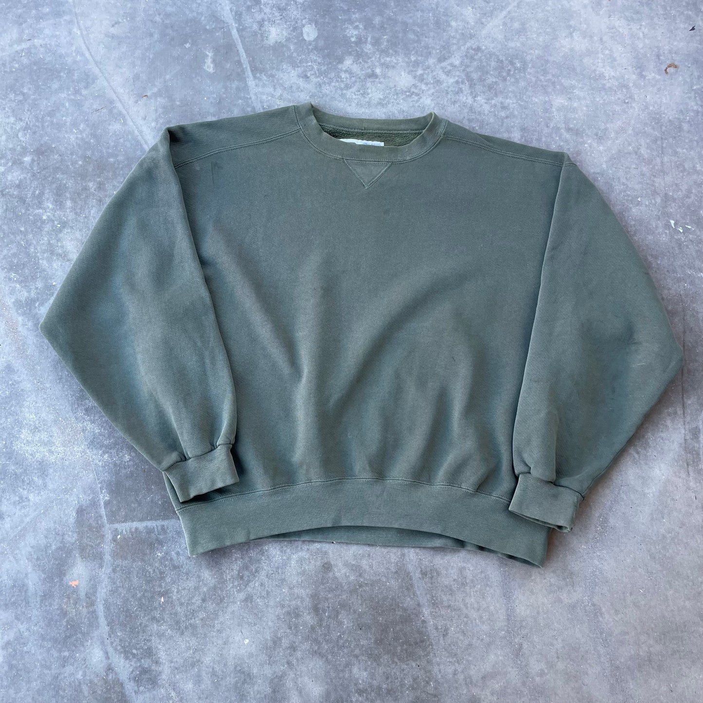 Russell Olive Green Blank Sweatshirt - Made in USA