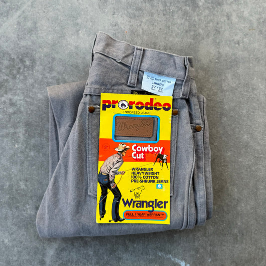 70s wrangler cowboy cut grey jeans