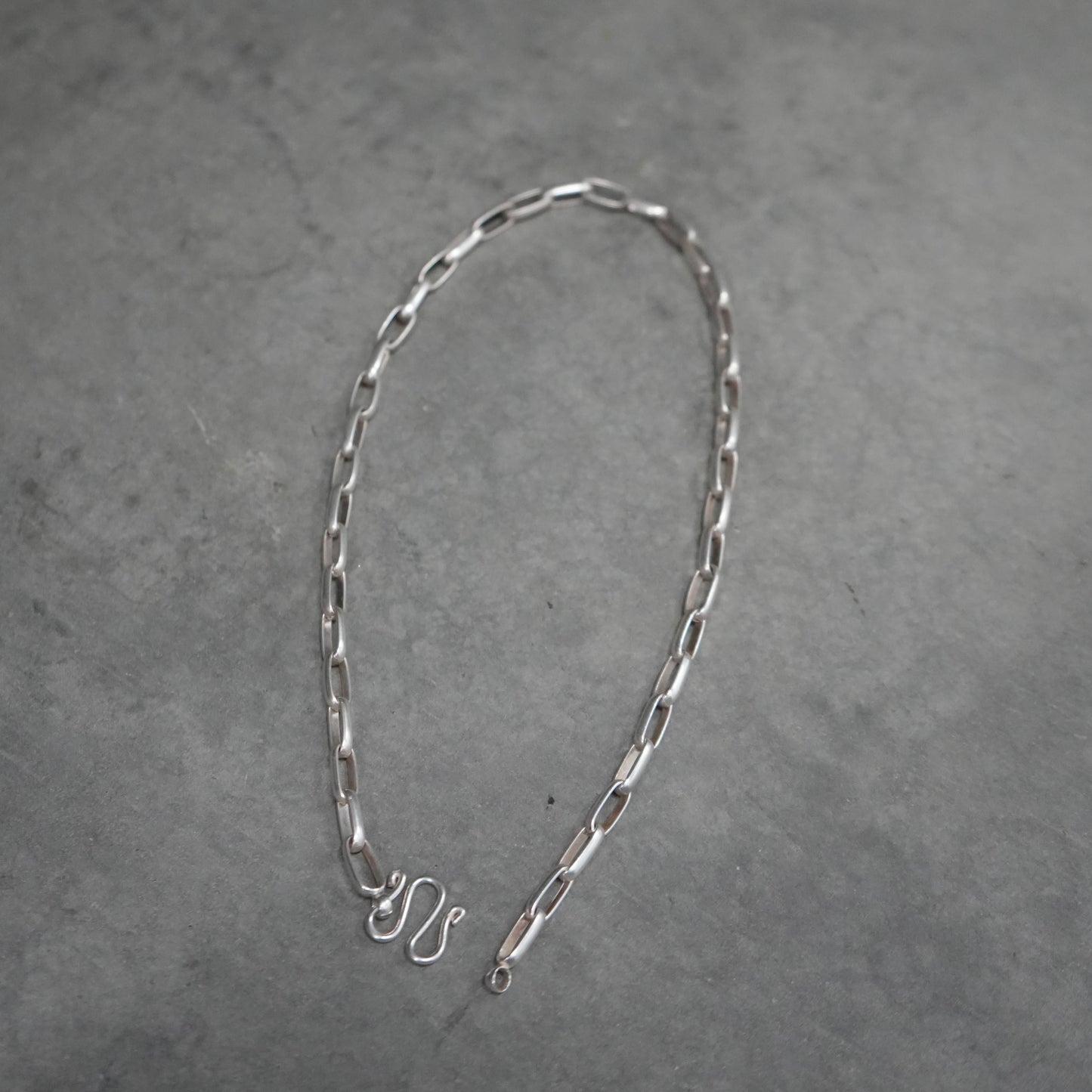 925 silver paper clip chain