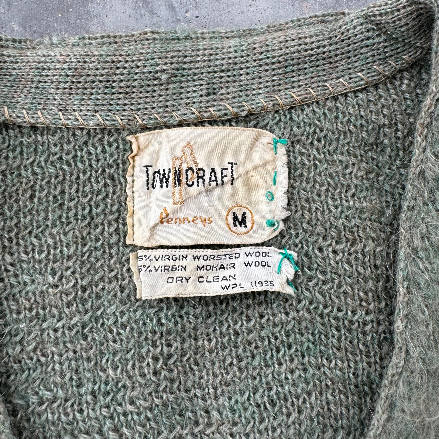 50s towncraft mohair sweater