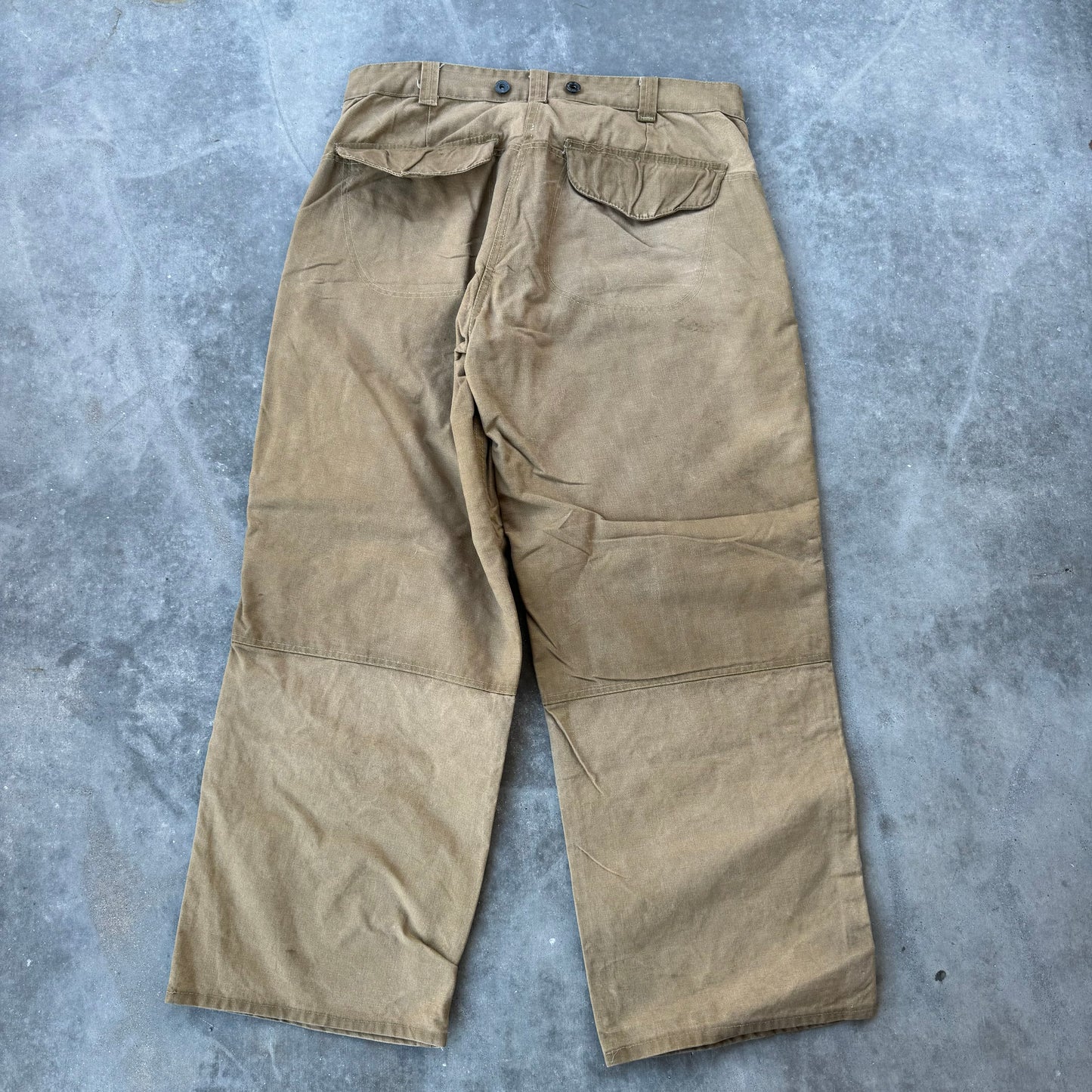 filson waxed tin cloth pants