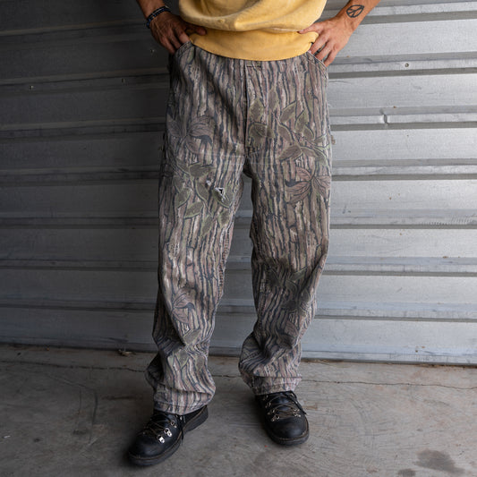 80s camo overalls converted to pants