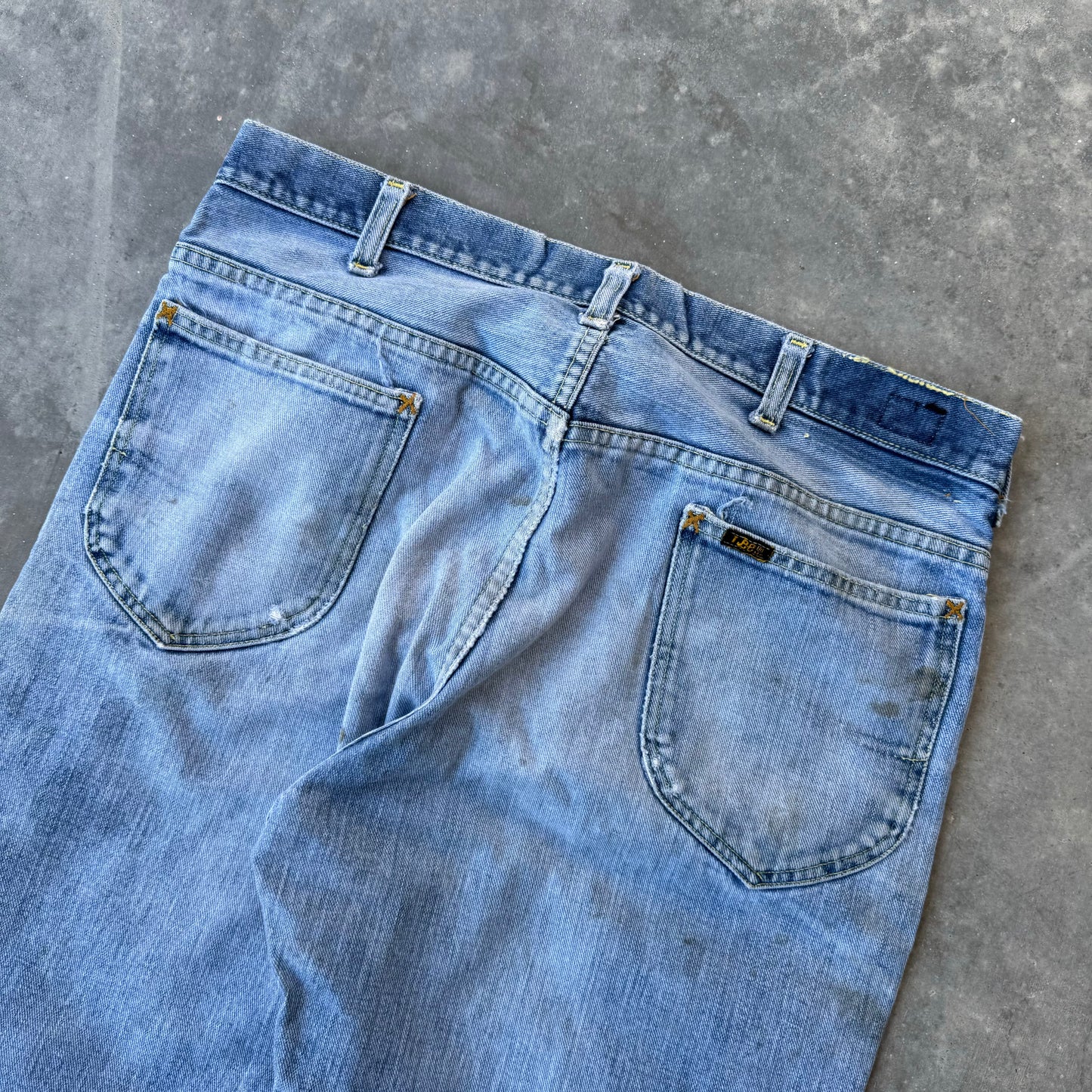 60s lee riders 1/2 selvage jeans