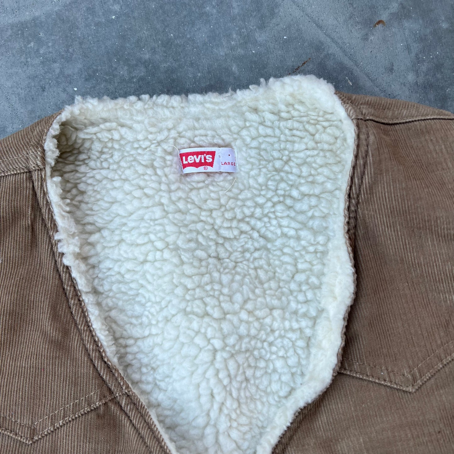 70s levi’s corduroy vest