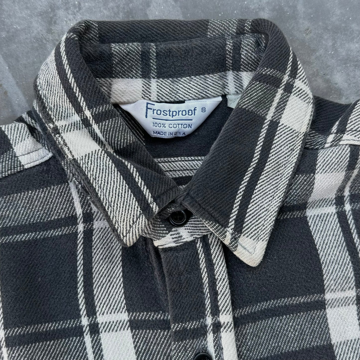 Frostproof Black Plaid Cotton Flannel